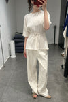 BASERANGE Silk trousers TRSI-WS-000 UNDYED